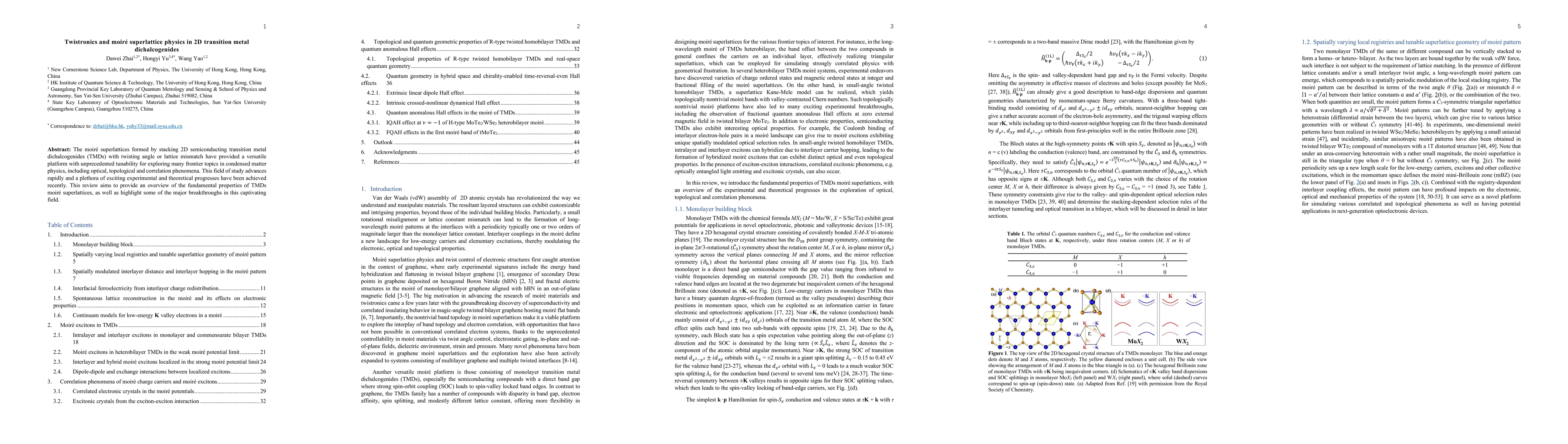 Thumbnail for Twistronics and moiré superlattice physics in 2D transition metal
  dichalcogenides