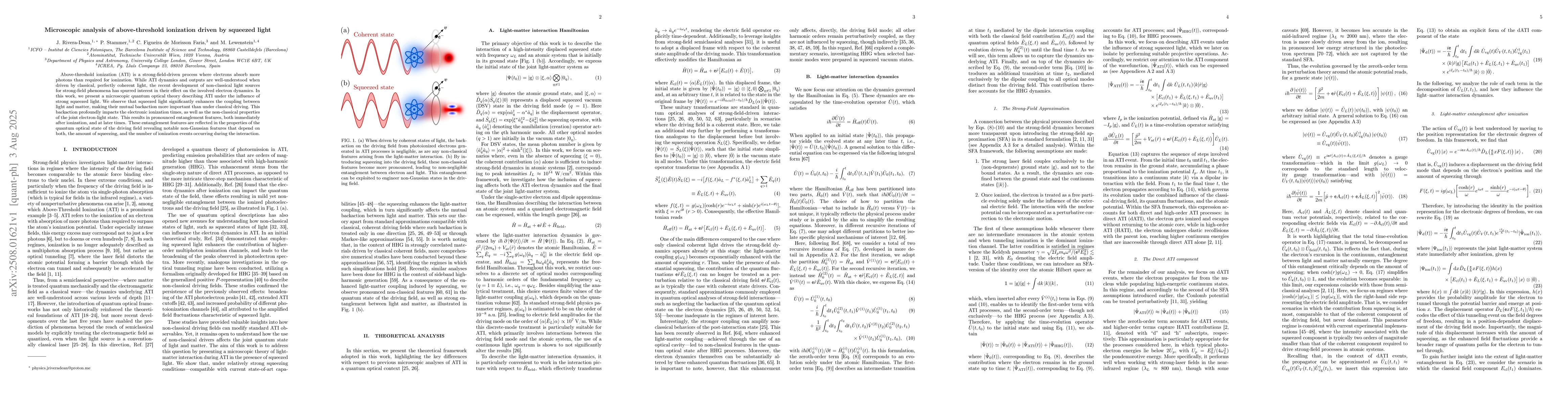 Thumbnail for Microscopic analysis of above-threshold ionization driven by squeezed
  light