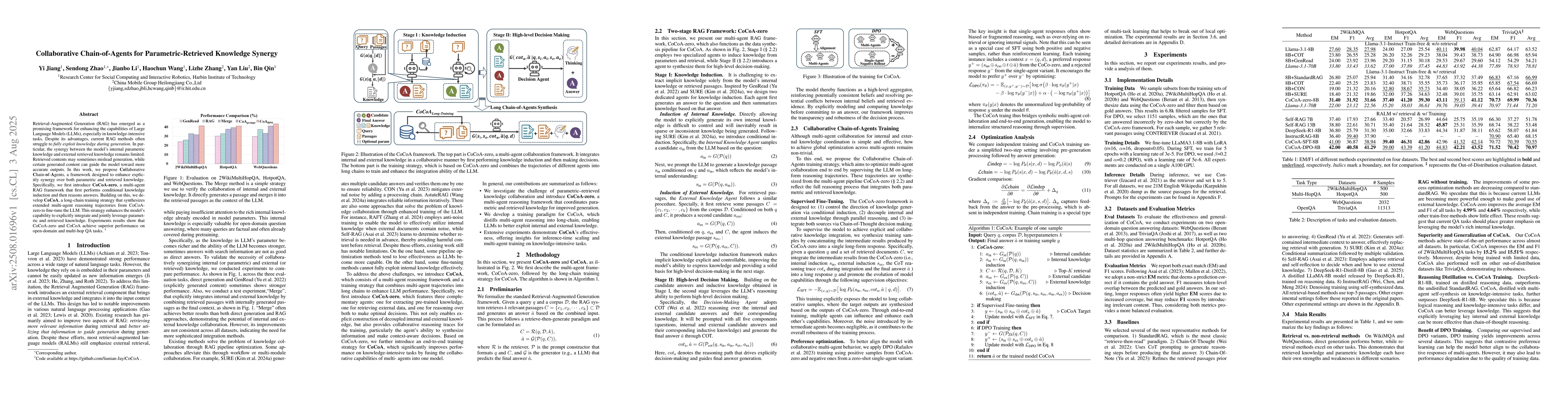 Thumbnail for Collaborative Chain-of-Agents for Parametric-Retrieved Knowledge Synergy