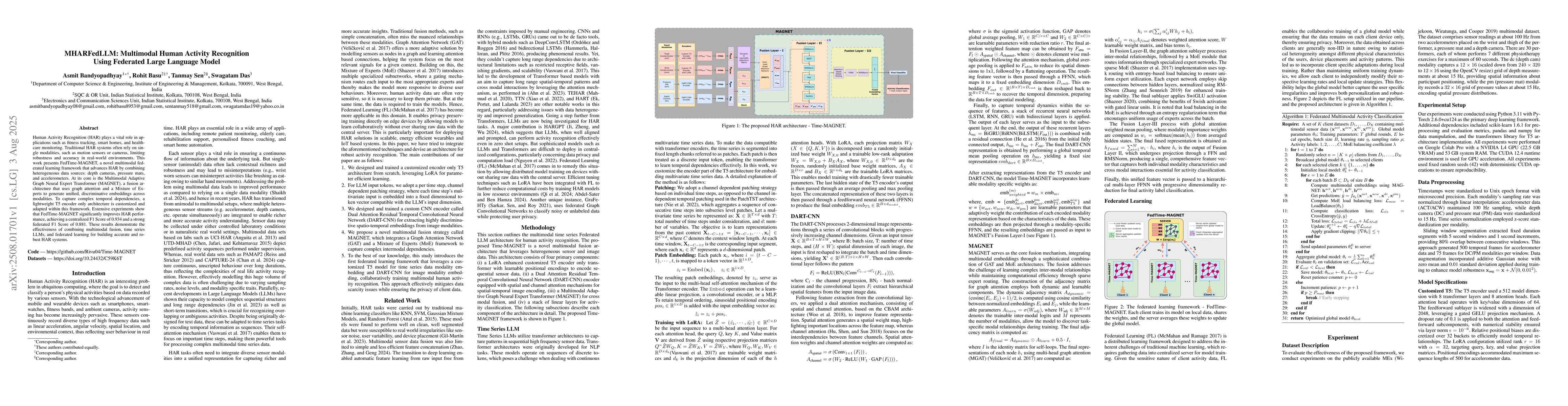 Thumbnail for MHARFedLLM: Multimodal Human Activity Recognition Using Federated Large
  Language Model