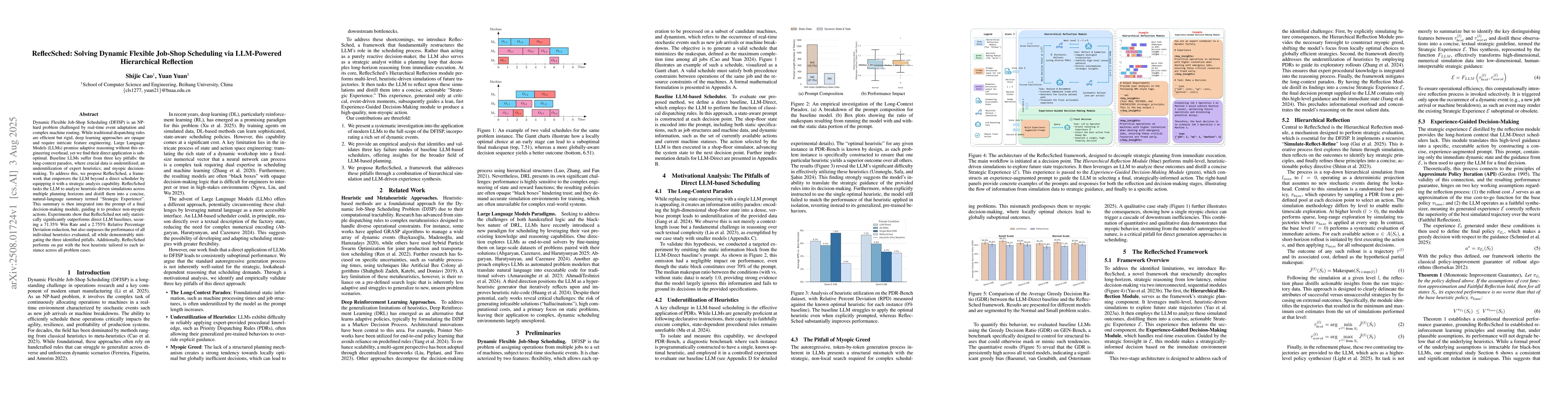 Thumbnail for ReflecSched: Solving Dynamic Flexible Job-Shop Scheduling via
  LLM-Powered Hierarchical Reflection