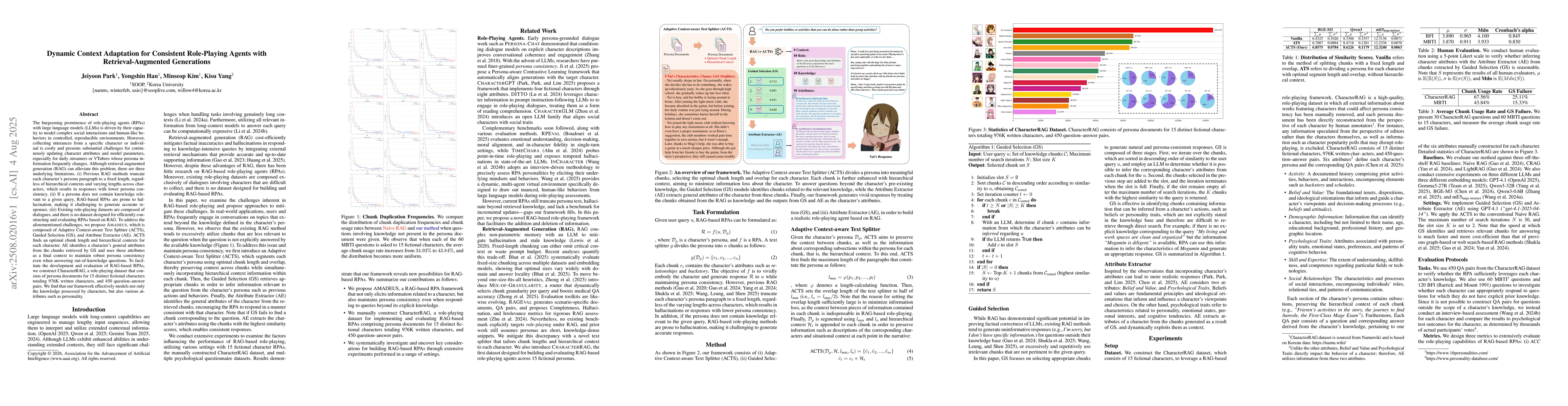 Thumbnail for Dynamic Context Adaptation for Consistent Role-Playing Agents with
  Retrieval-Augmented Generations