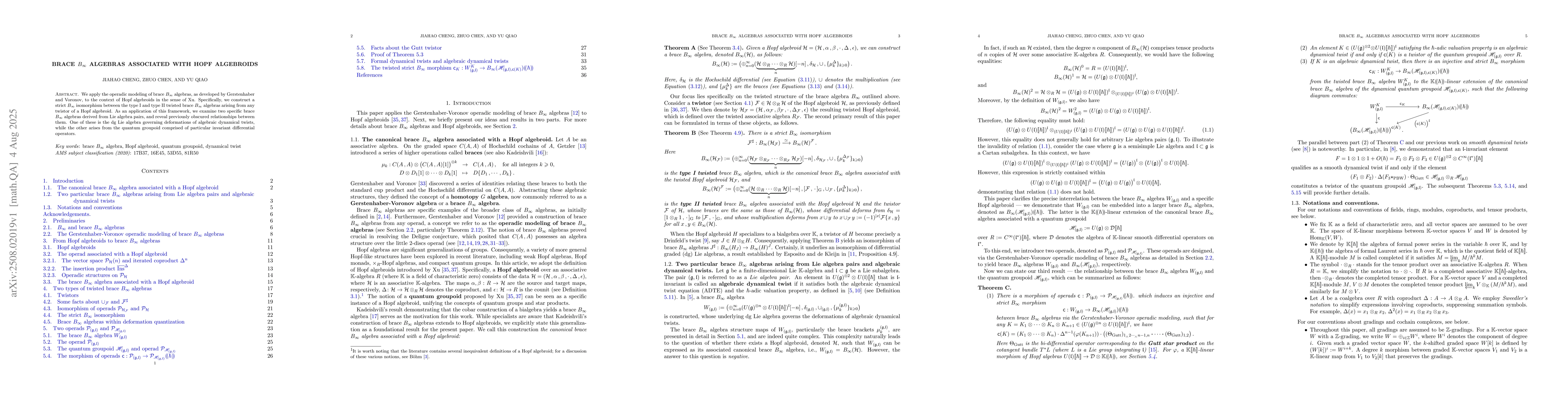 Thumbnail for Brace $B_{\infty}$ algebras associated with Hopf algebroids