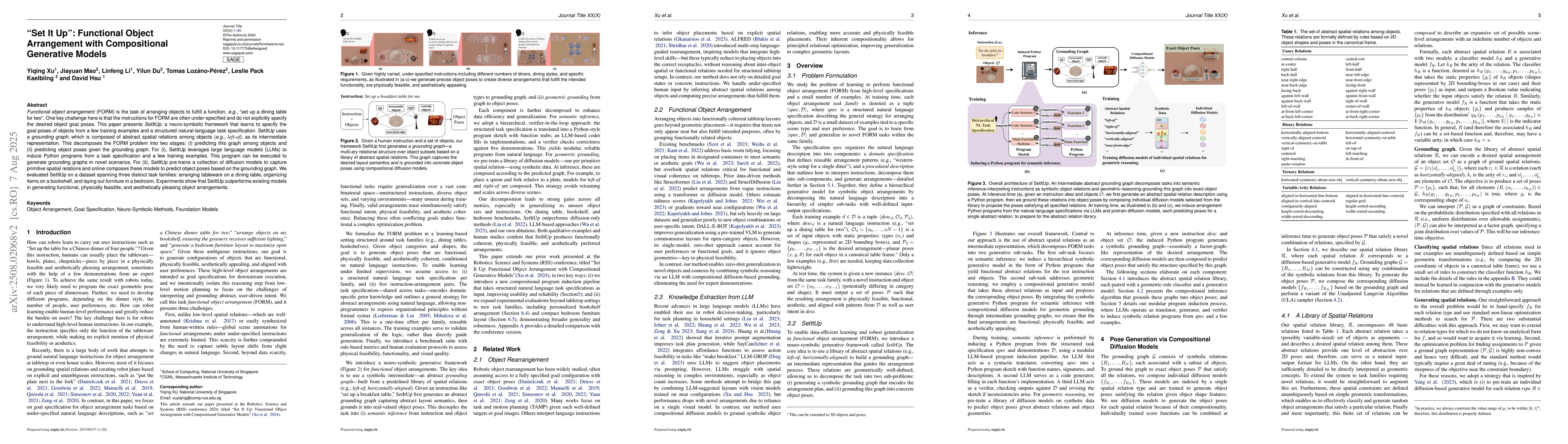 Thumbnail for "Set It Up": Functional Object Arrangement with Compositional Generative
  Models