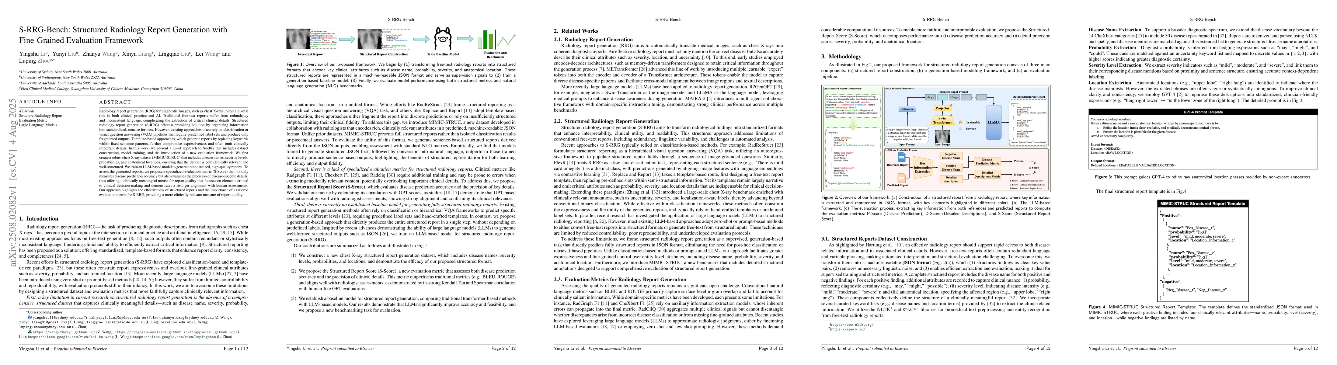Thumbnail for S-RRG-Bench: Structured Radiology Report Generation with Fine-Grained
  Evaluation Framework