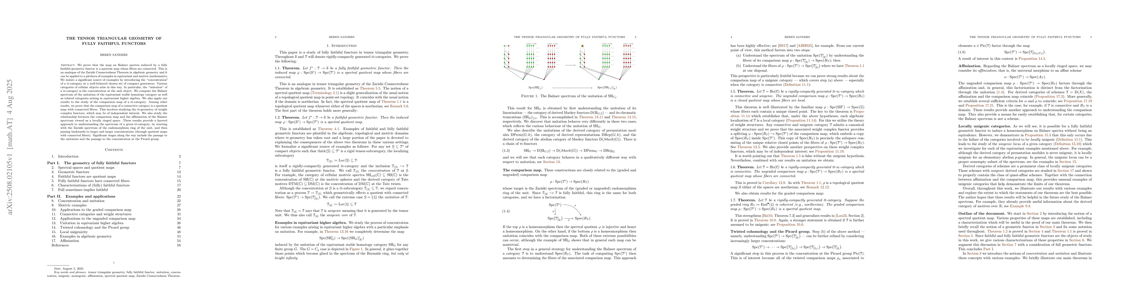Thumbnail for The tensor triangular geometry of fully faithful functors