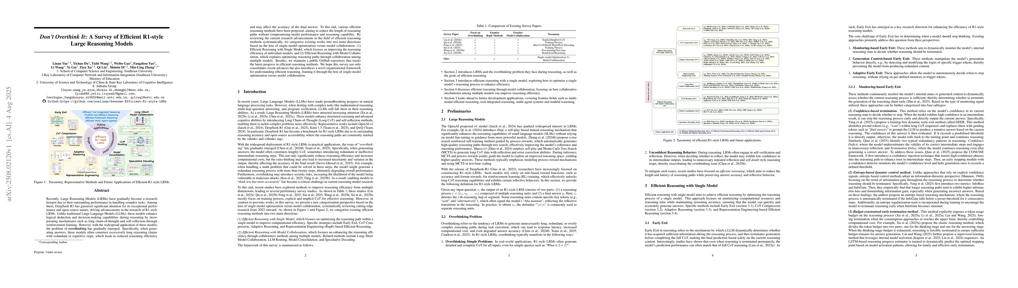 Thumbnail for Don't Overthink It: A Survey of Efficient R1-style Large Reasoning
  Models