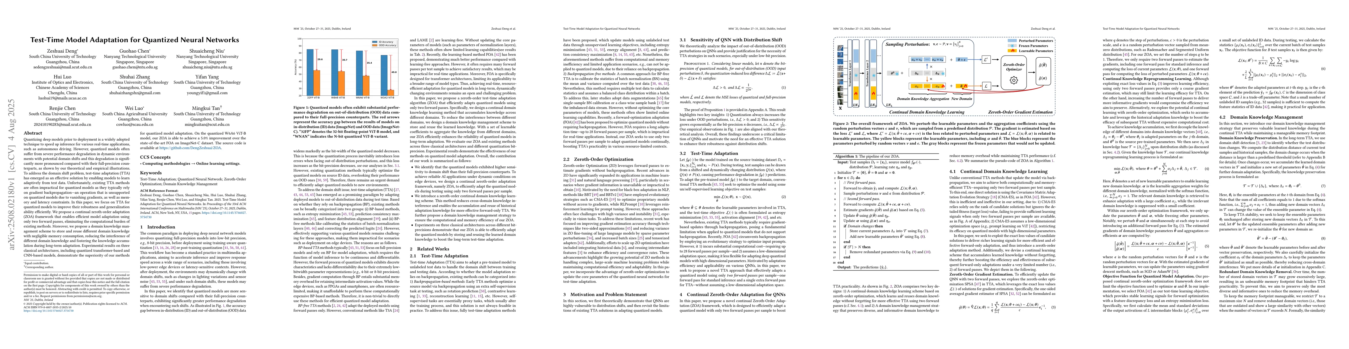 Thumbnail for Test-Time Model Adaptation for Quantized Neural Networks