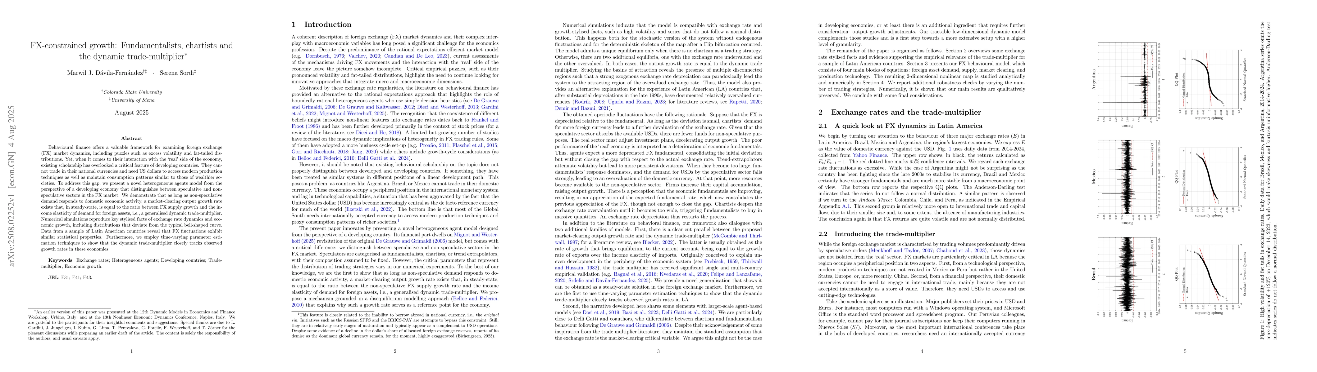Thumbnail for FX-constrained growth: Fundamentalists, chartists and the dynamic
  trade-multiplier