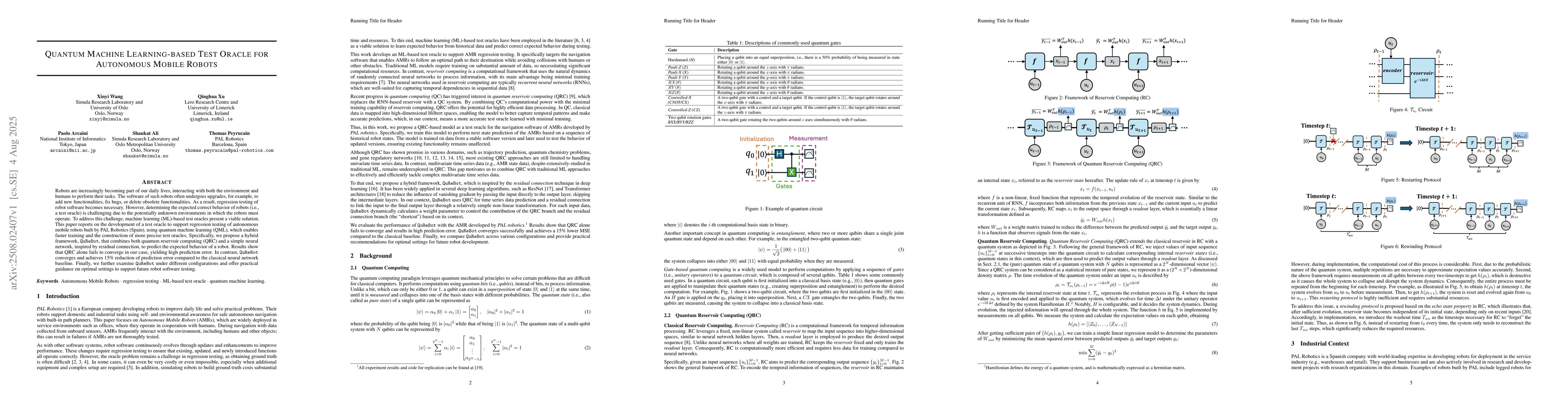Thumbnail for Quantum Machine Learning-based Test Oracle for Autonomous Mobile Robots