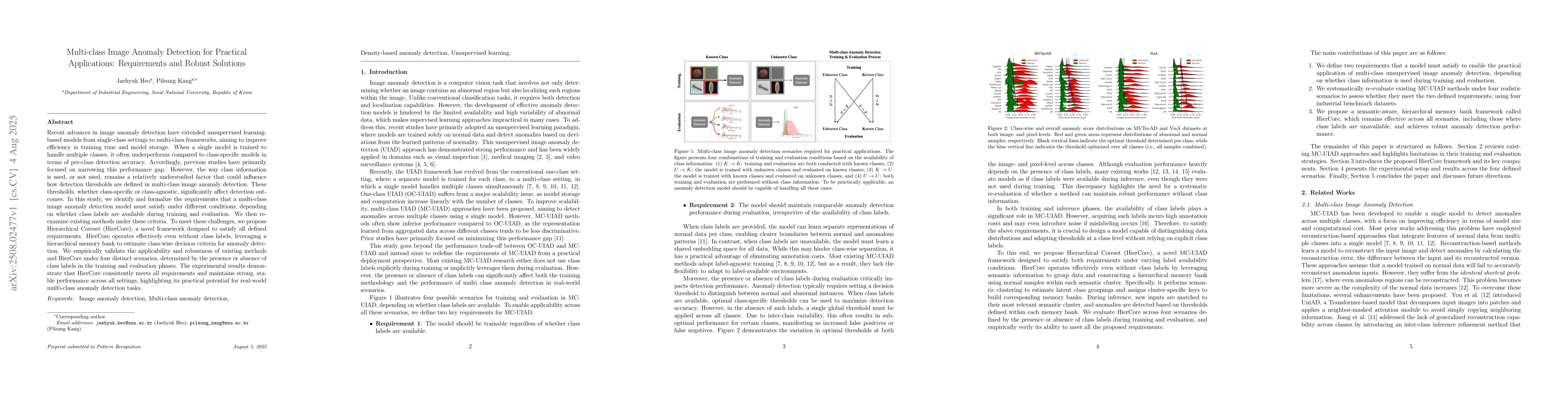 Thumbnail for Multi-class Image Anomaly Detection for Practical Applications:
  Requirements and Robust Solutions