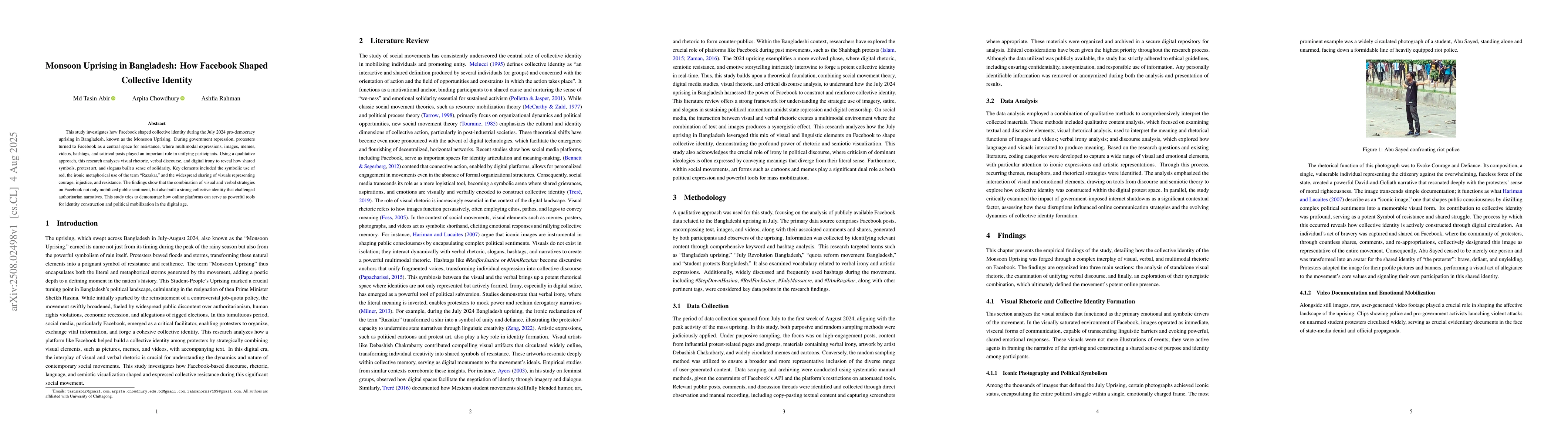 Thumbnail for Monsoon Uprising in Bangladesh: How Facebook Shaped Collective Identity
