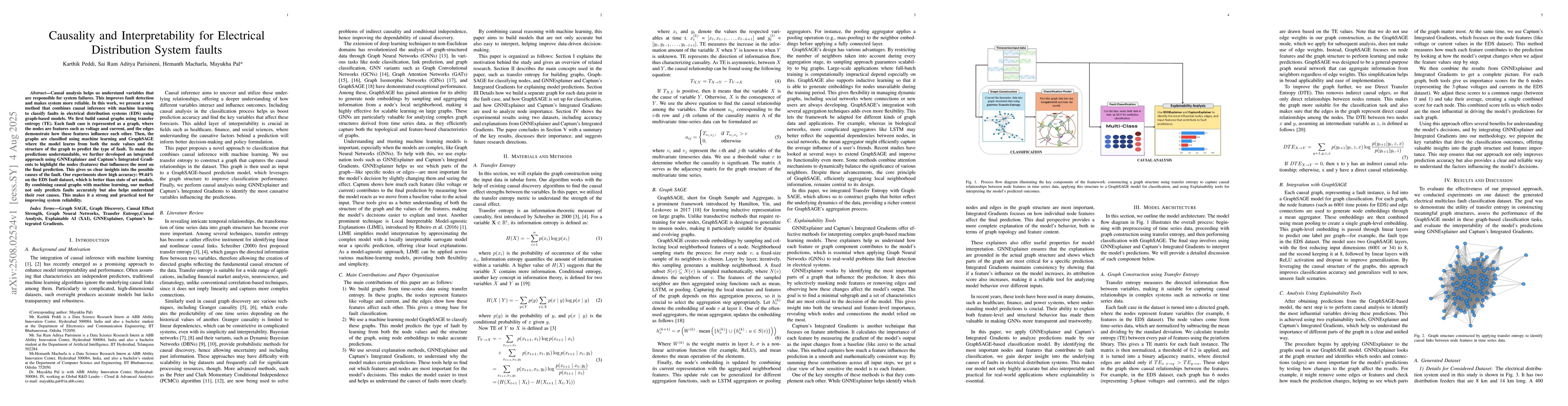 Thumbnail for Causality and Interpretability for Electrical Distribution System faults