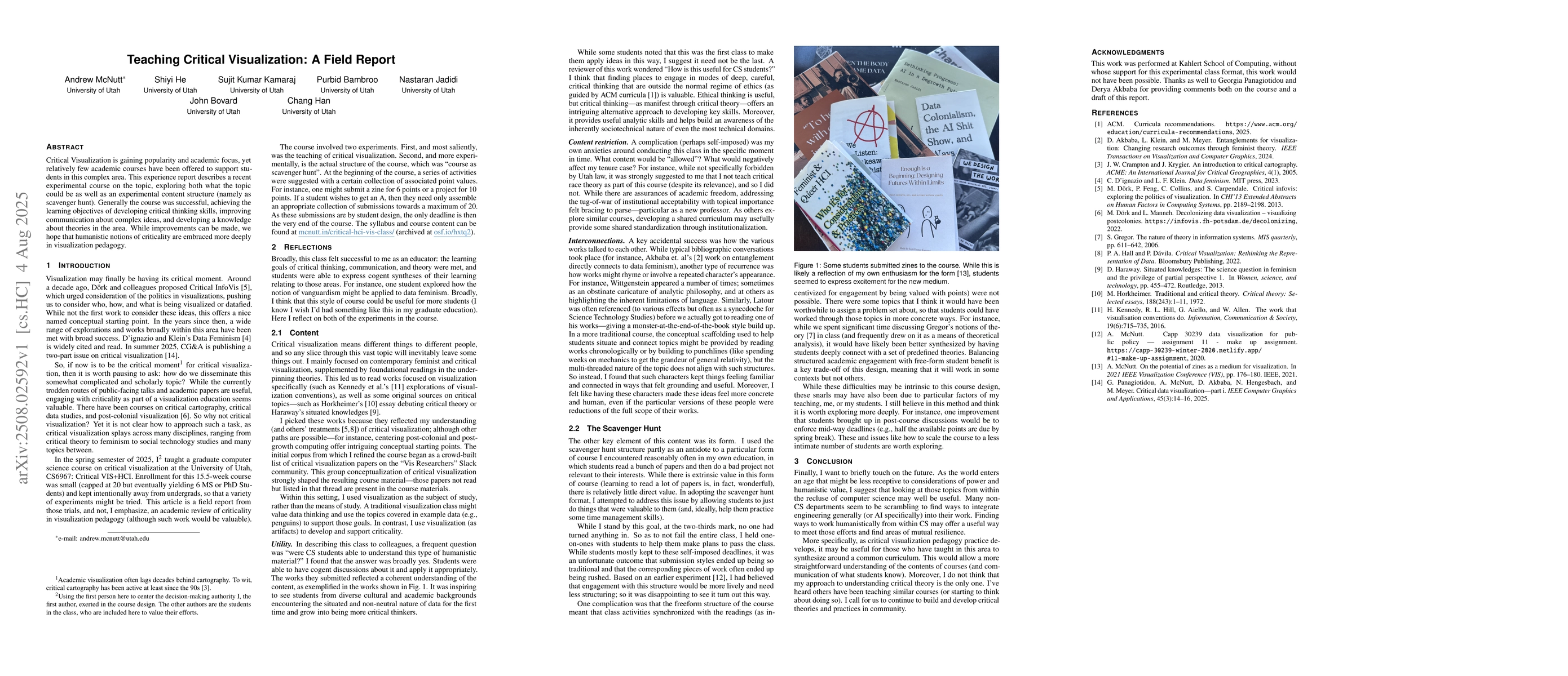 Thumbnail for Teaching Critical Visualization: A Field Report