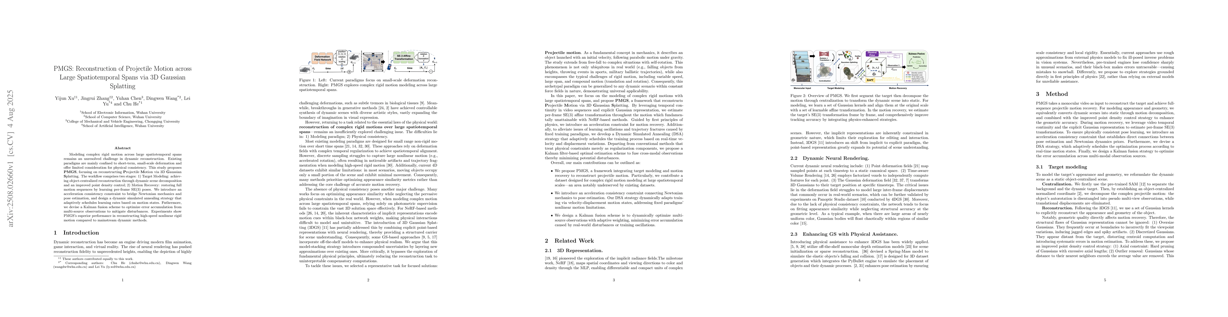 Thumbnail for PMGS: Reconstruction of Projectile Motion across Large Spatiotemporal
  Spans via 3D Gaussian Splatting
