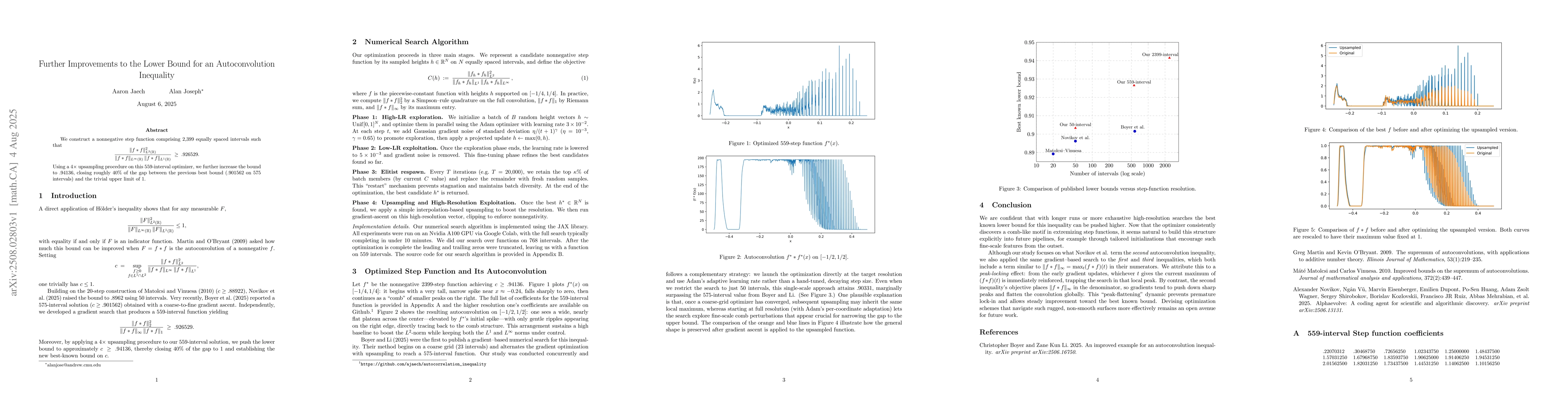 Thumbnail for Further Improvements to the Lower Bound for an Autoconvolution
  Inequality