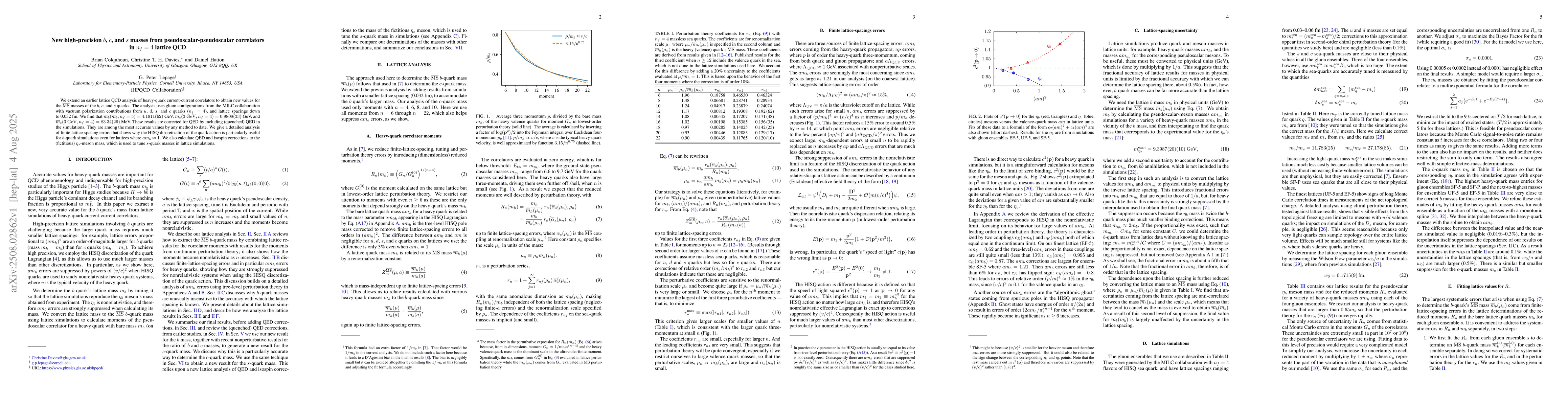 Thumbnail for New high-precision $b$, $c$, and $s$ masses from
  pseudoscalar-pseudoscalar correlators in $n_f=4$ lattice QCD