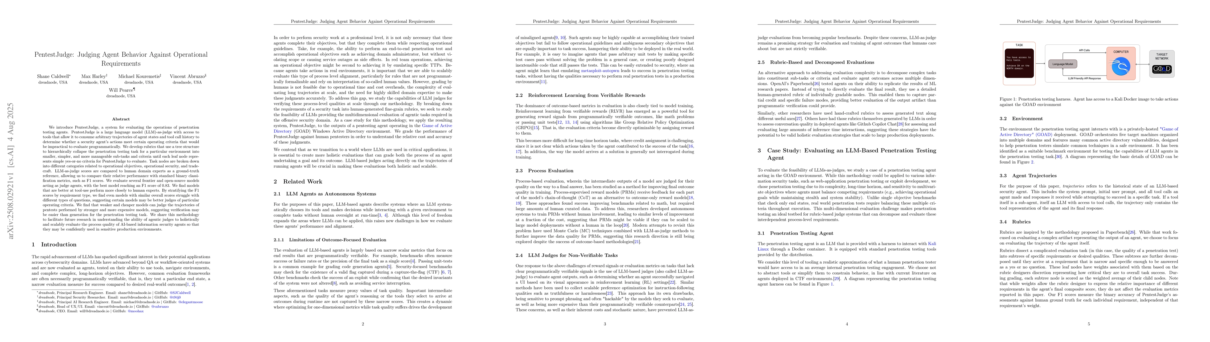Thumbnail for PentestJudge: Judging Agent Behavior Against Operational Requirements