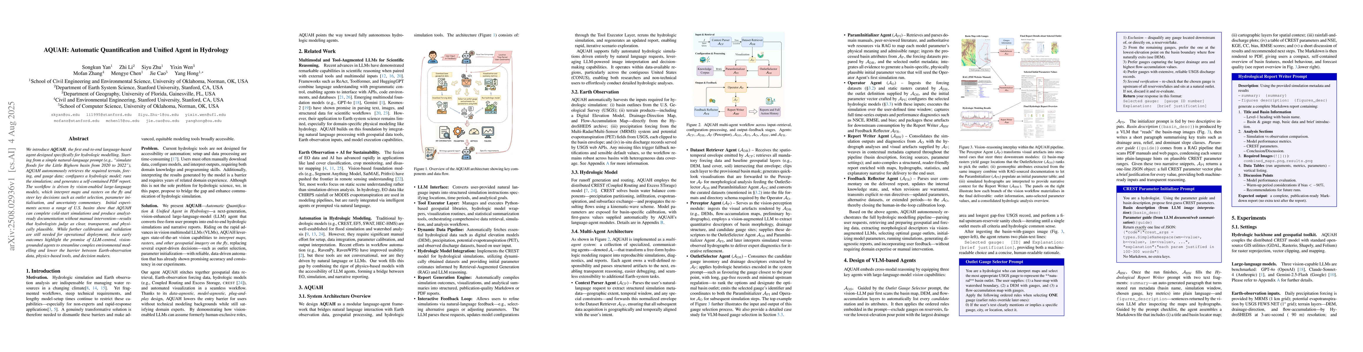 Thumbnail for AQUAH: Automatic Quantification and Unified Agent in Hydrology