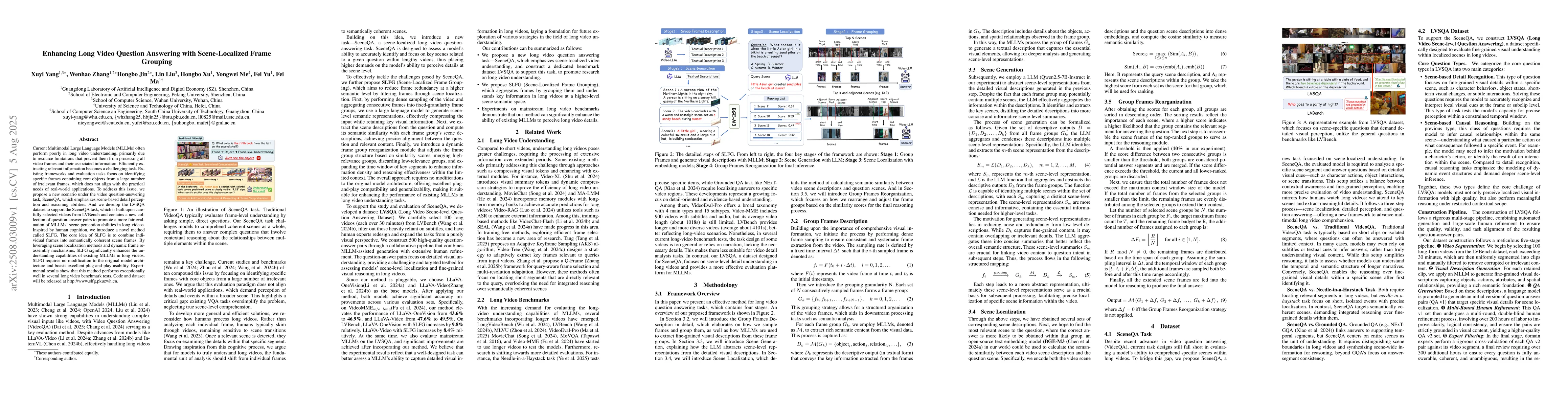 Thumbnail for Enhancing Long Video Question Answering with Scene-Localized Frame
  Grouping