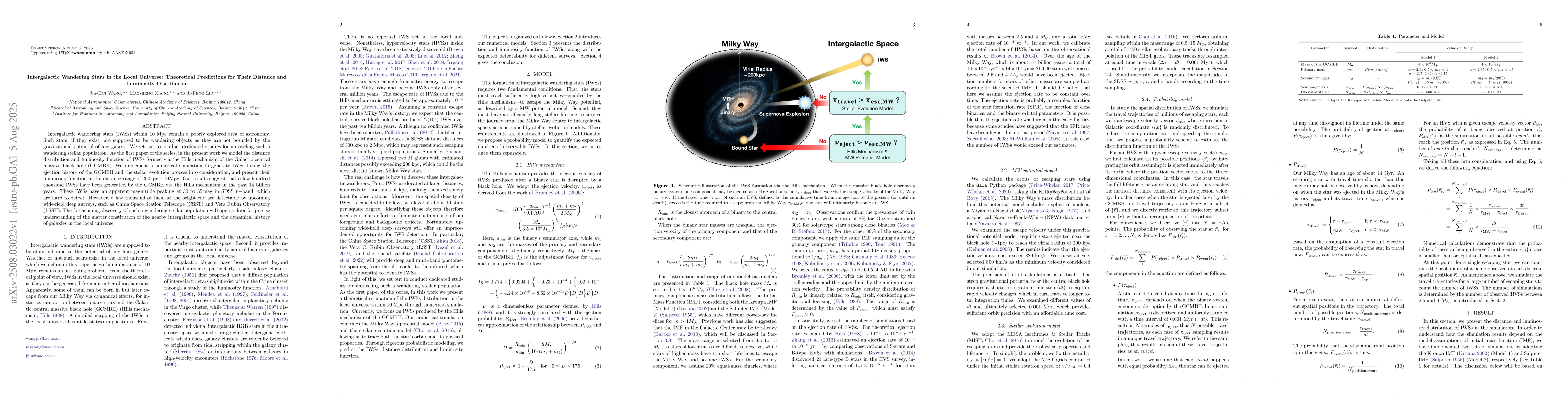 Thumbnail for Intergalactic Wandering Stars in the Local Universe: Theoretical
  Predictions for Their Distance and Luminosity Distribution