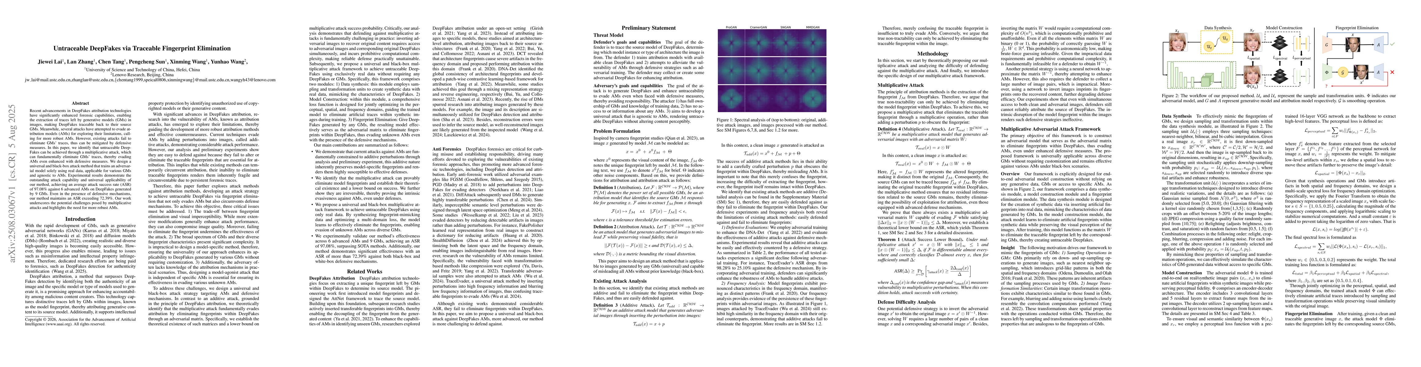 Thumbnail for Untraceable DeepFakes via Traceable Fingerprint Elimination