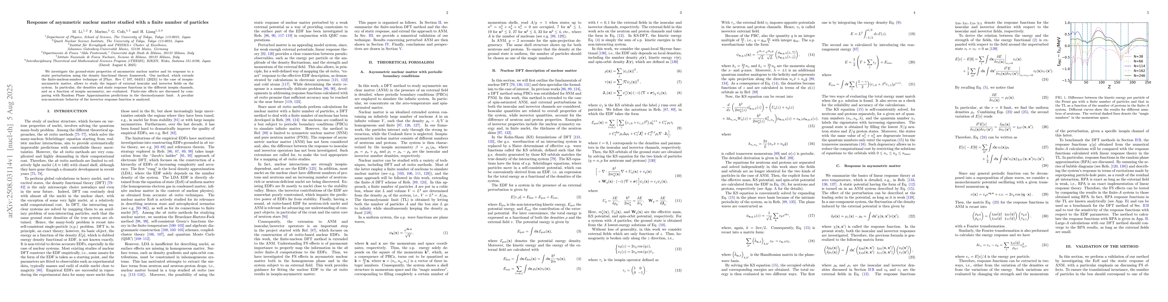 Thumbnail for Response of asymmetric nuclear matter studied with a finite number of
  particles