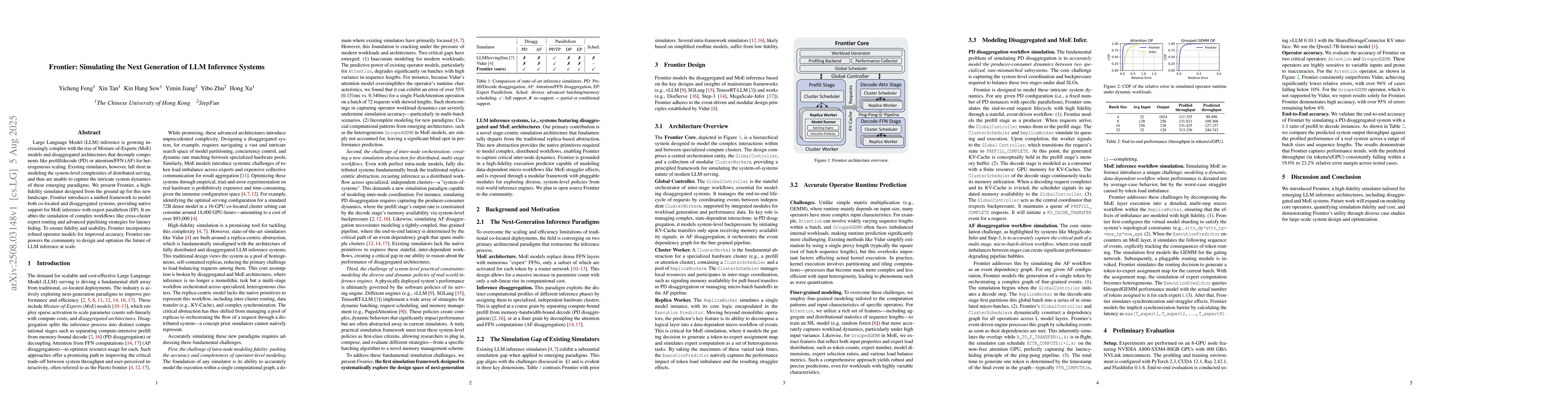 Thumbnail for Frontier: Simulating the Next Generation of LLM Inference Systems