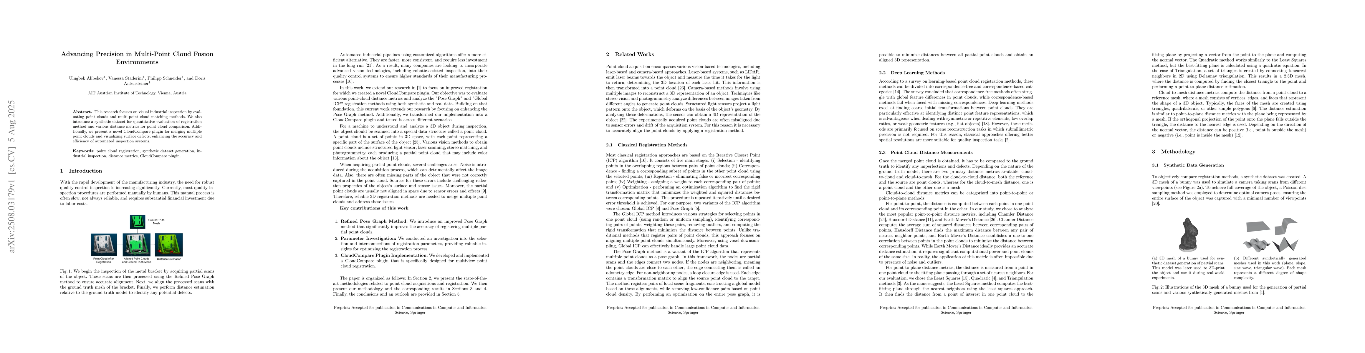 Thumbnail for Advancing Precision in Multi-Point Cloud Fusion Environments