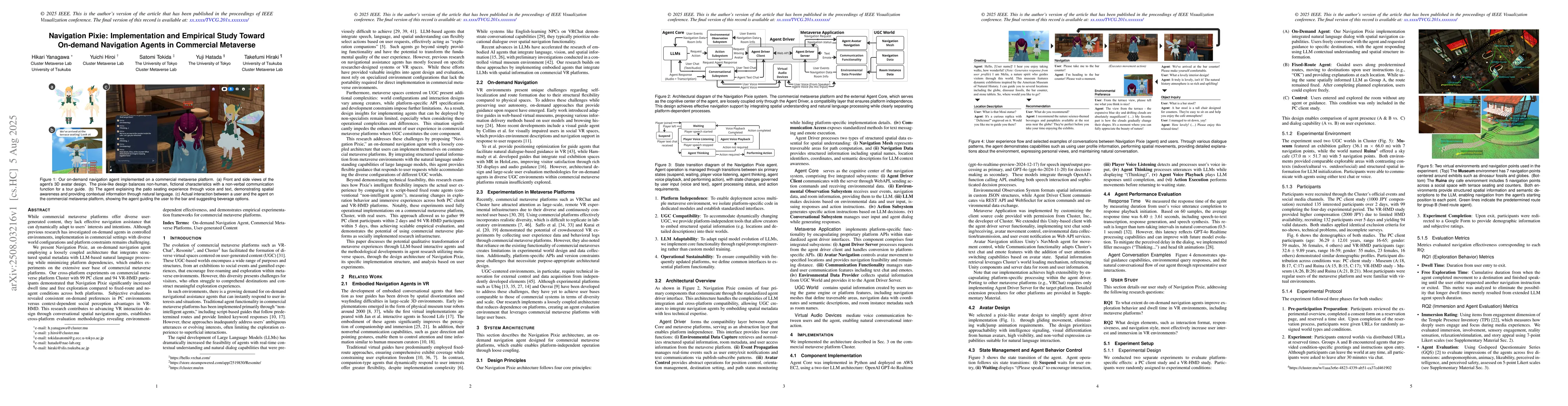 Thumbnail for Navigation Pixie: Implementation and Empirical Study Toward On-demand
  Navigation Agents in Commercial Metaverse