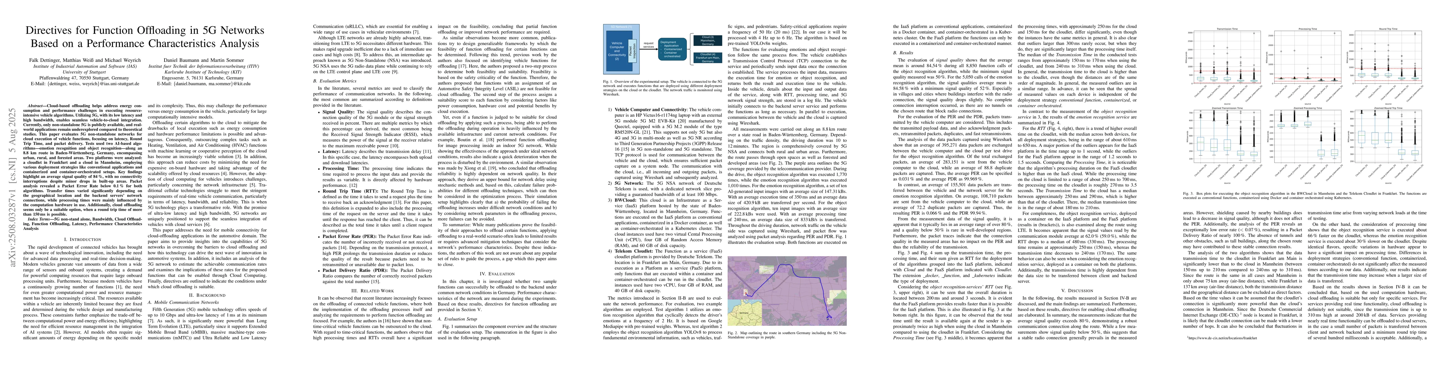 Thumbnail for Directives for Function Offloading in 5G Networks Based on a Performance
  Characteristics Analysis
