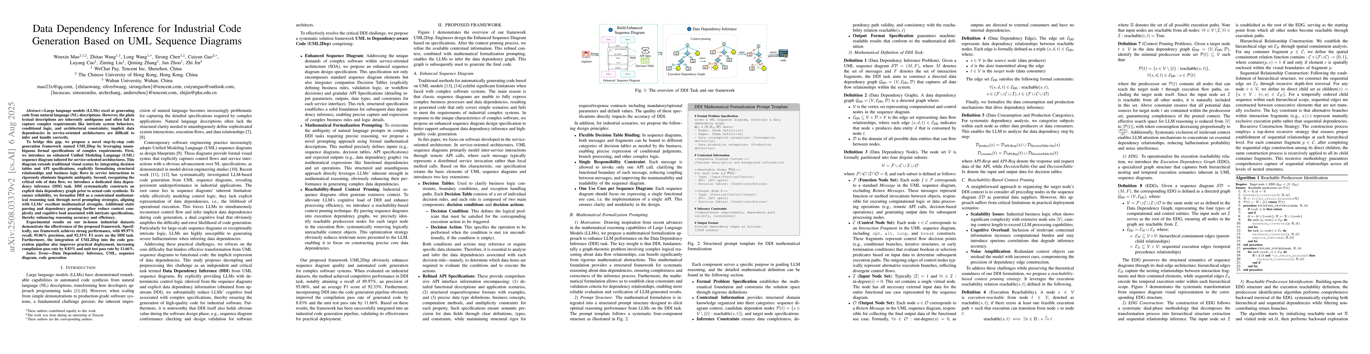 Thumbnail for Data Dependency Inference for Industrial Code Generation Based on UML
  Sequence Diagrams