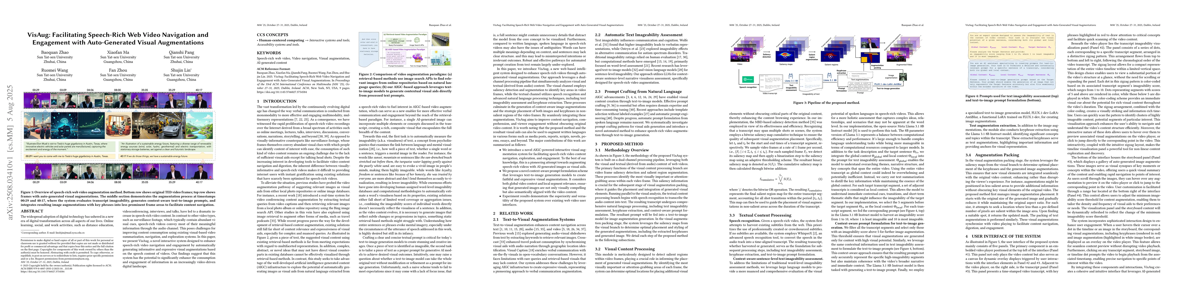 Thumbnail for VisAug: Facilitating Speech-Rich Web Video Navigation and Engagement
  with Auto-Generated Visual Augmentations