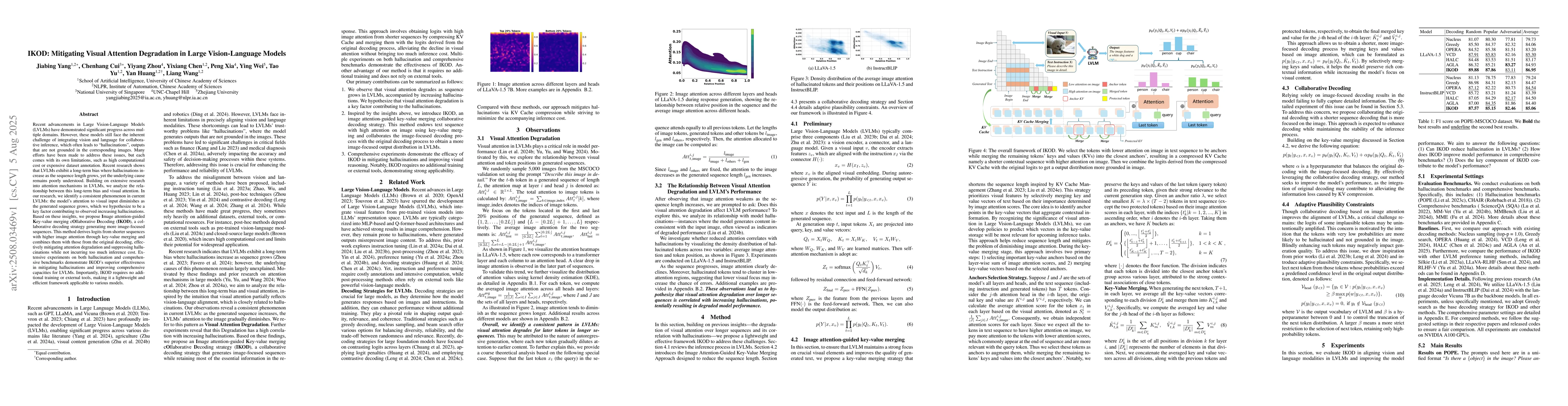 Thumbnail for IKOD: Mitigating Visual Attention Degradation in Large Vision-Language
  Models