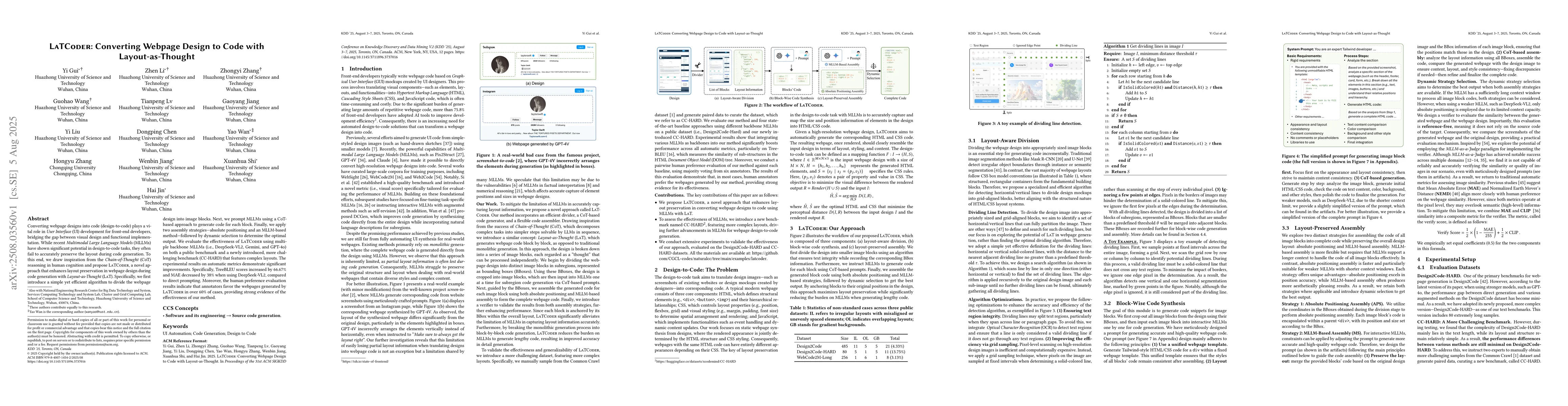 Thumbnail for LaTCoder: Converting Webpage Design to Code with Layout-as-Thought