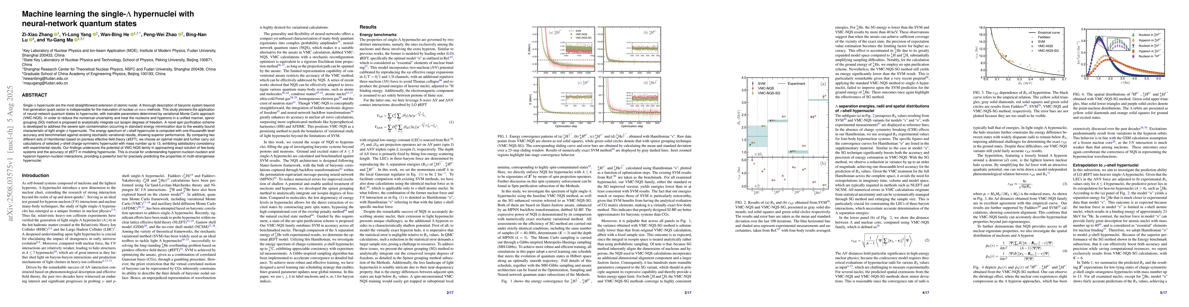 Thumbnail for Machine learning the single-$Λ$ hypernuclei with neural-network
  quantum states