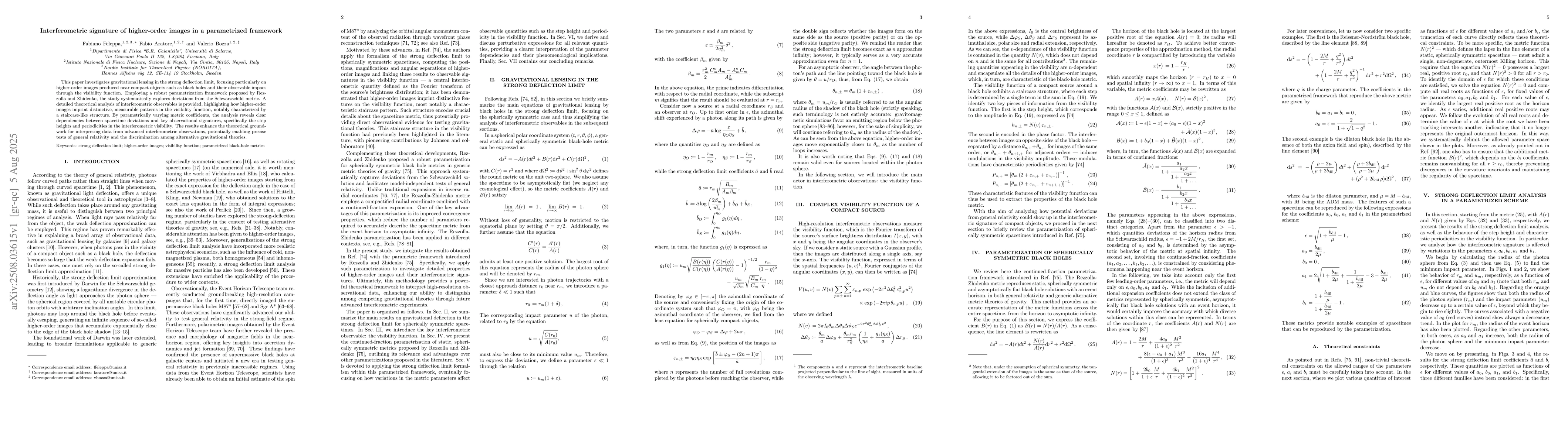 Thumbnail for Interferometric signature of higher-order images in a parametrized
  framework