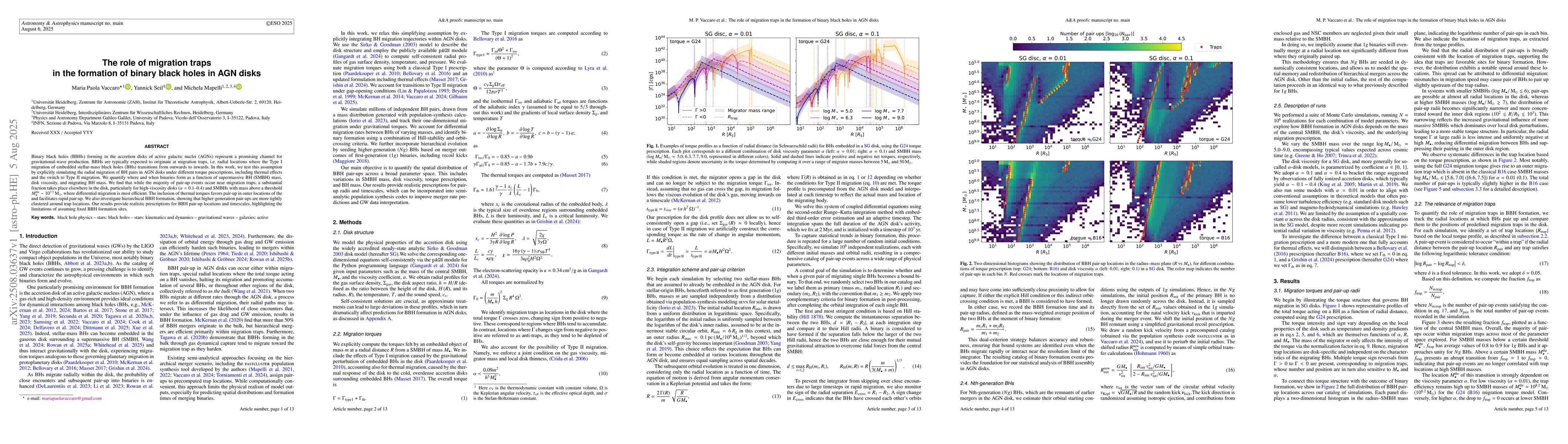 Thumbnail for The role of migration traps in the formation of binary black holes in
  AGN disks