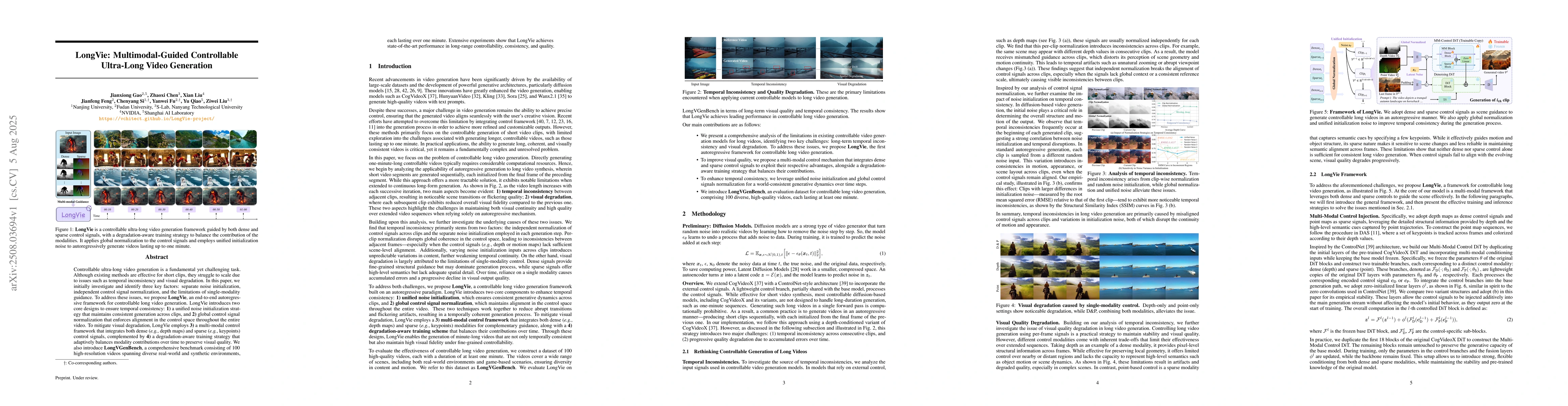Thumbnail for LongVie: Multimodal-Guided Controllable Ultra-Long Video Generation