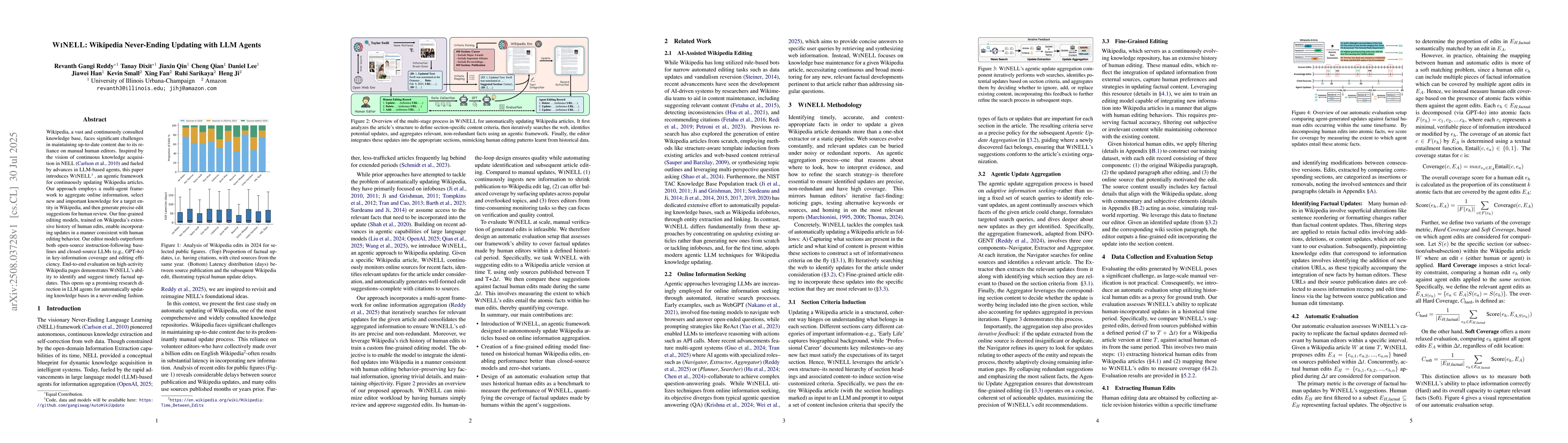 Thumbnail for WINELL: Wikipedia Never-Ending Updating with LLM Agents