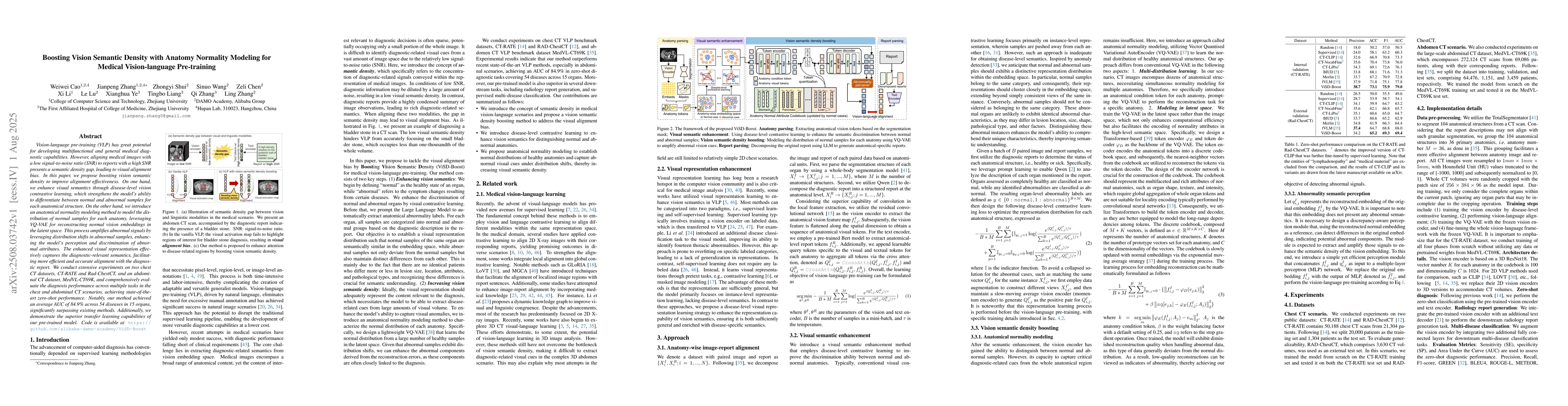 Thumbnail for Boosting Vision Semantic Density with Anatomy Normality Modeling for
  Medical Vision-language Pre-training