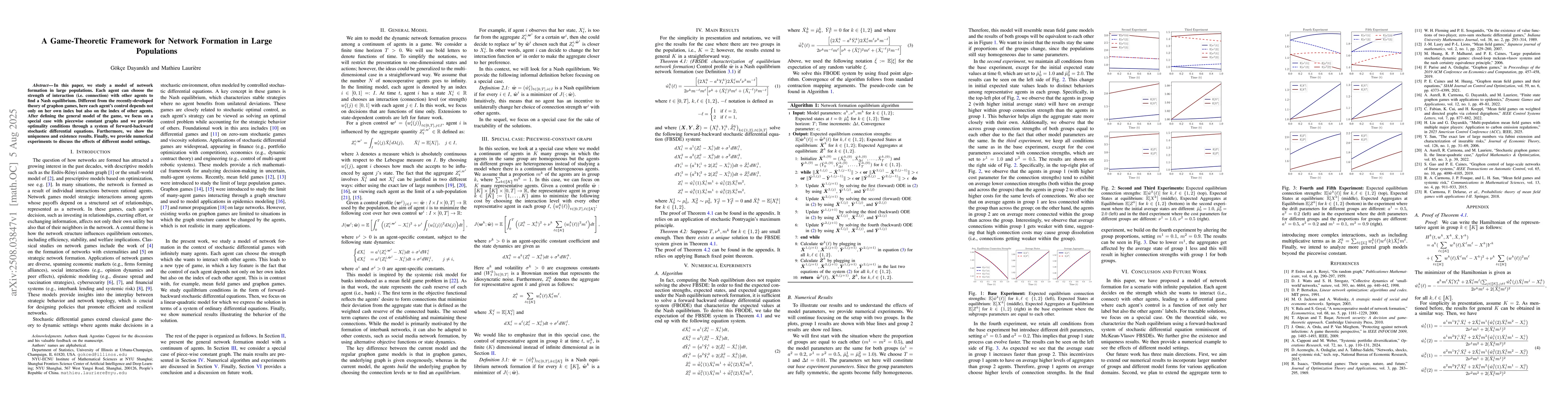 Thumbnail for A Game-Theoretic Framework for Network Formation in Large Populations