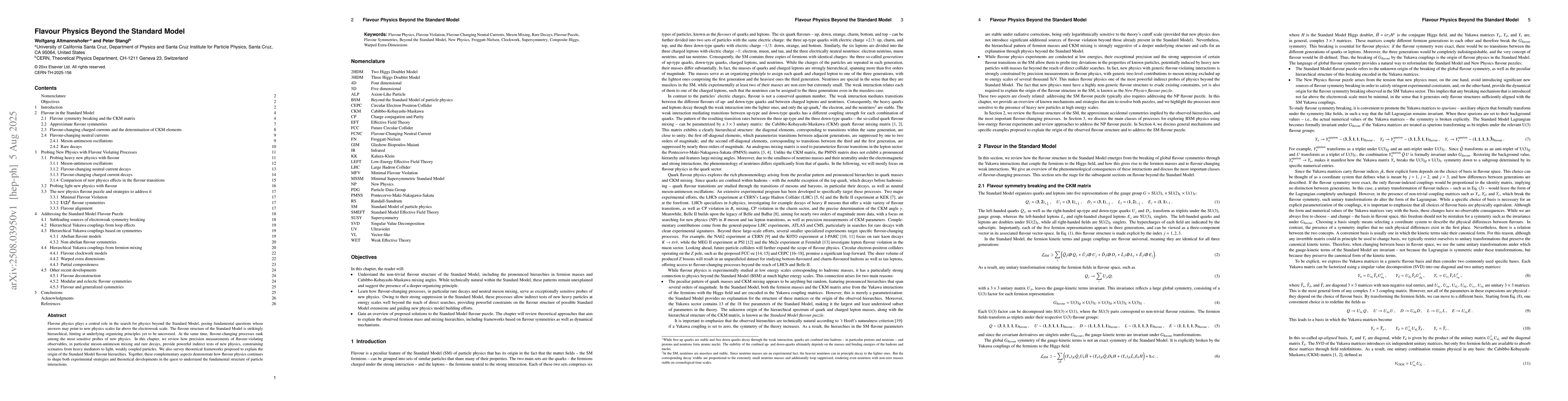 Thumbnail for Flavour Physics Beyond the Standard Model