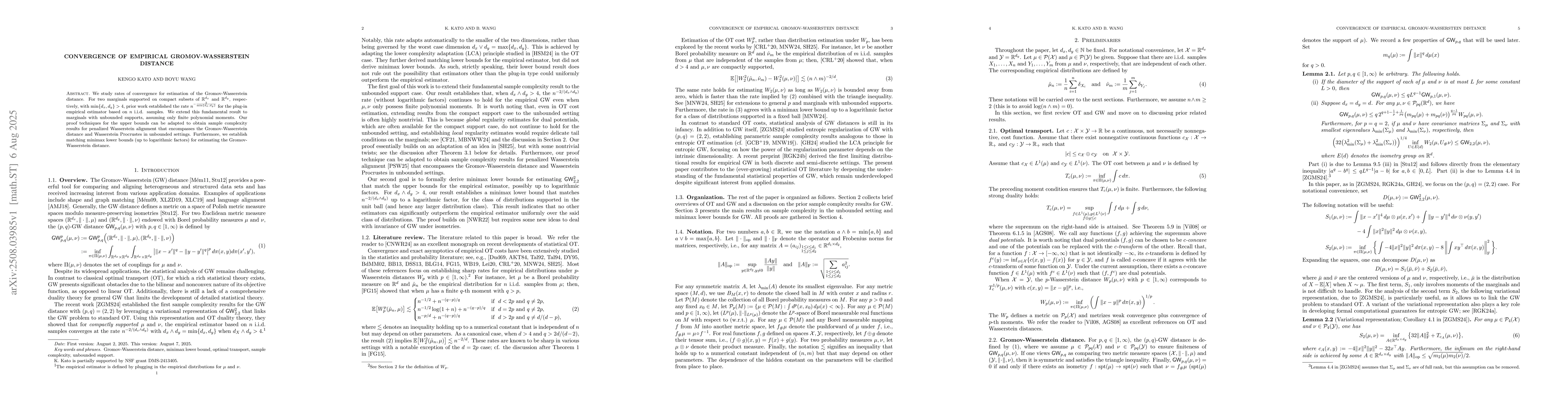 Thumbnail for Convergence of empirical Gromov-Wasserstein distance