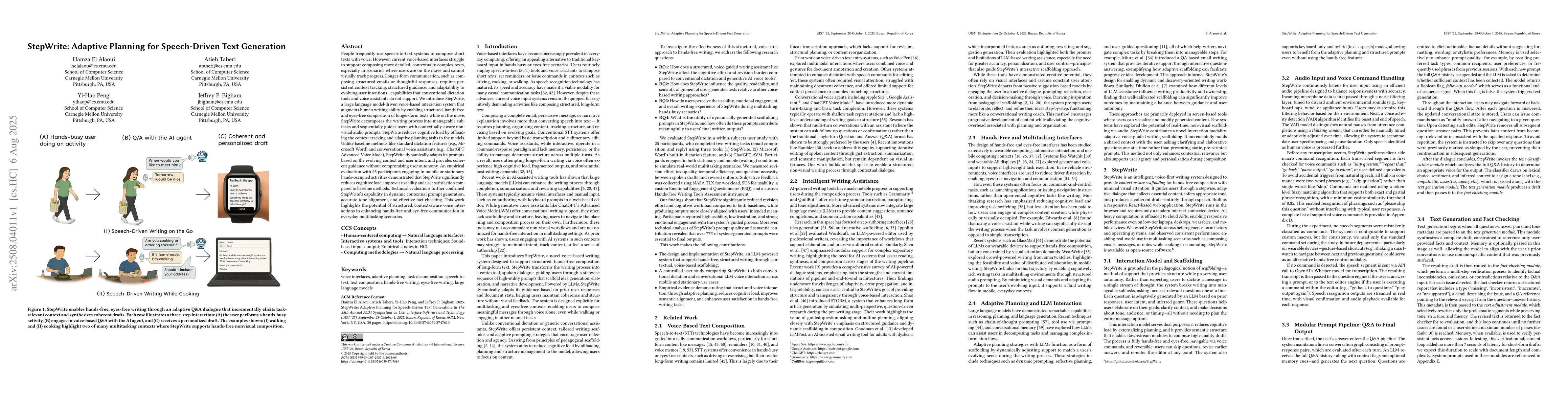 Thumbnail for StepWrite: Adaptive Planning for Speech-Driven Text Generation