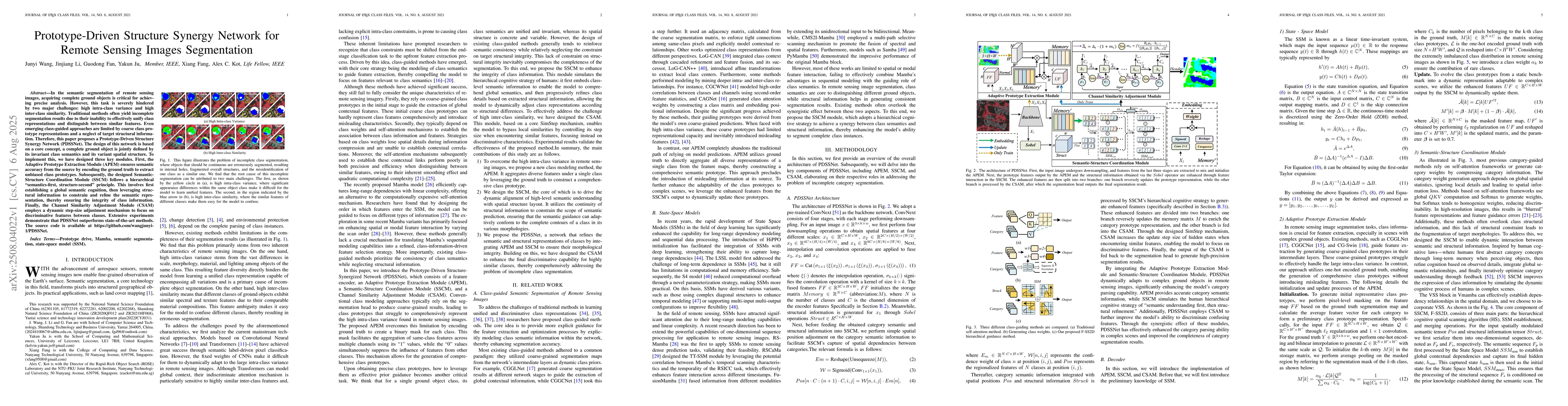 Thumbnail for Prototype-Driven Structure Synergy Network for Remote Sensing Images
  Segmentation