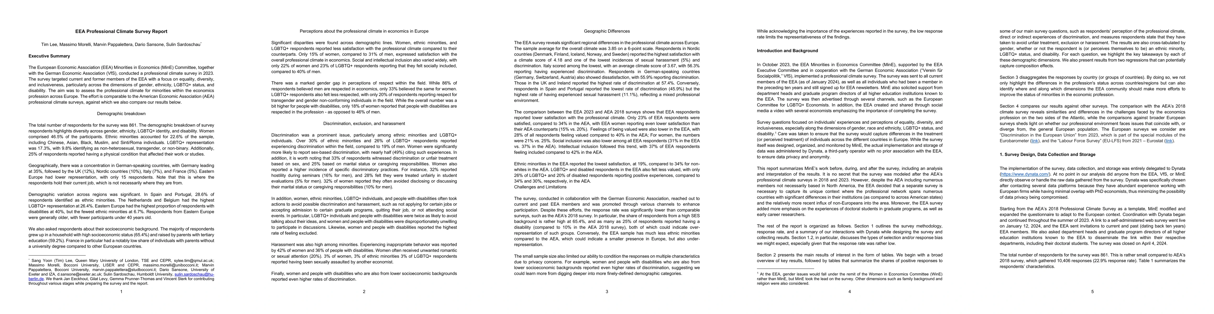 Thumbnail for EEA Professional Climate Survey Report