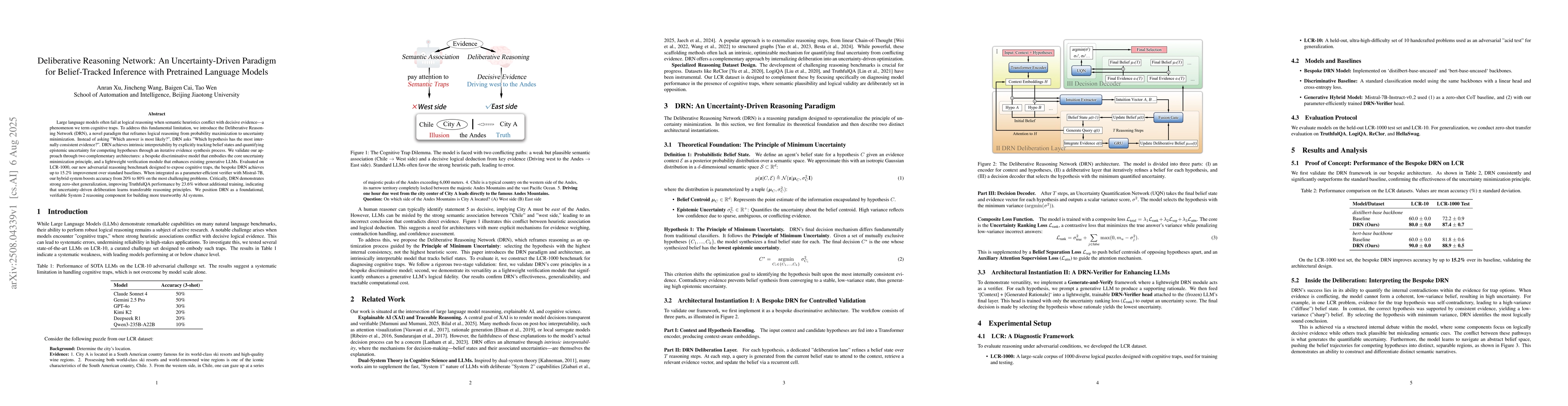 Thumbnail for Deliberative Reasoning Network: An Uncertainty-Driven Paradigm for
  Belief-Tracked Inference with Pretrained Language Models