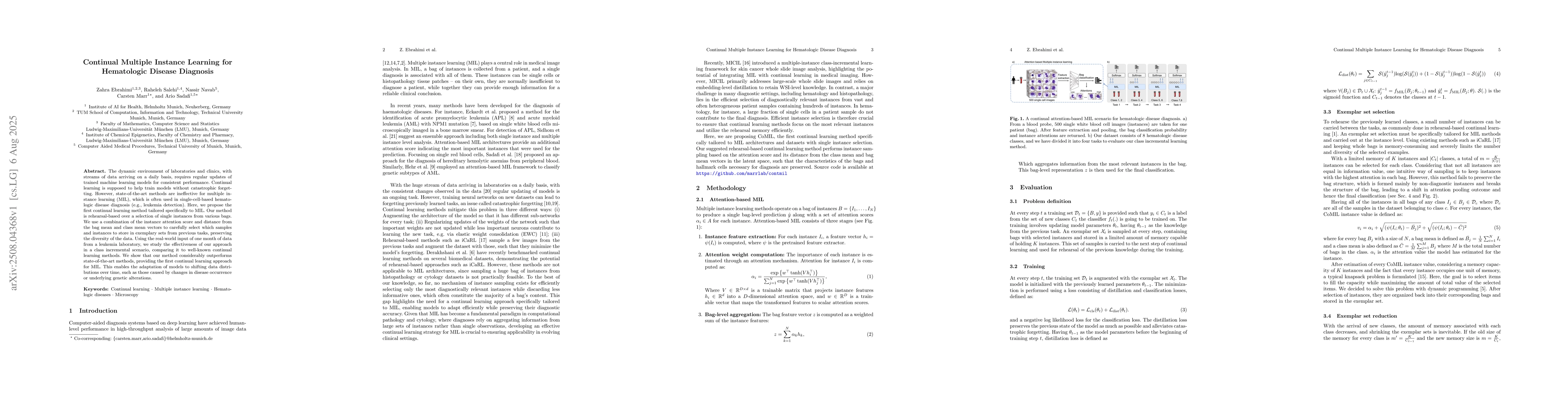 Thumbnail for Continual Multiple Instance Learning for Hematologic Disease Diagnosis