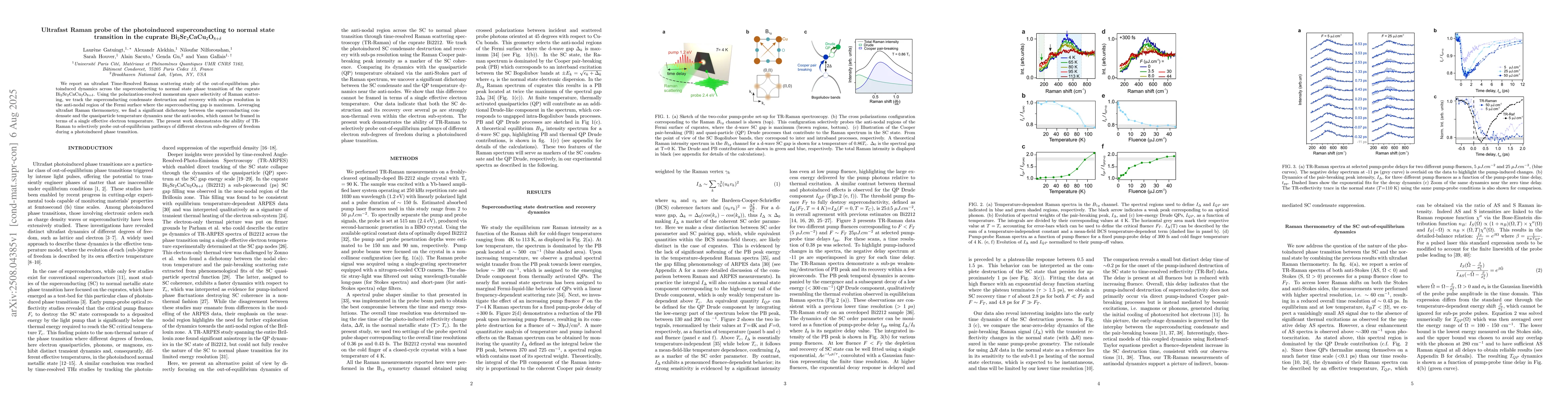 Thumbnail for Ultrafast Raman probe of the photoinduced superconducting to normal
  state transition in the cuprate Bi$_2$Sr$_2$CaCu$_2$O$_{8+δ}$
